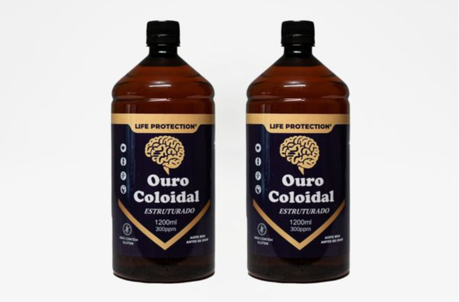 KIT Ouro Coloidal 1200ml Compre 1 Ganhe 50% no 2
